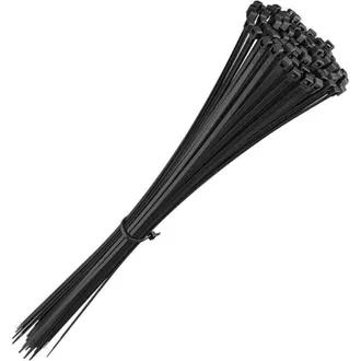 OEM Fascette Per Cavi Grandi 500 Mm X 7,6 Mm, Fascette Per Cavi, Fascette Per Cavi Grandi In Nylon, Fascette Per Cavi Da 500 Mm, Nere, Confezione Da 100 P