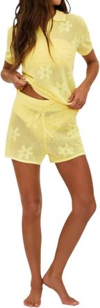 Beach Riot Balboa Shorts In Butter Blosson