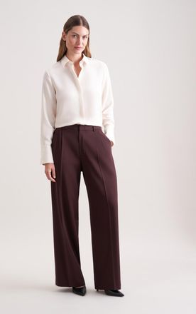 Seidensticker Anzughose SEIDENSTICKER, Damen, Gr. 40, Normalgr&ouml;ssen, braun, 96% Viskose, 4% Elasthan, unifarben, Hosen Anzughose