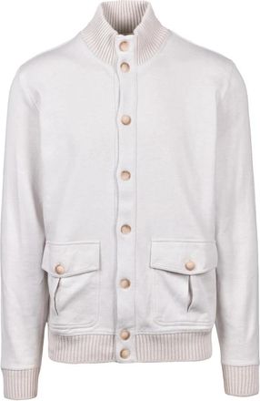 Gran Sasso Zachte Katoenen Vest Trui - Heren - Vesten - Beige - 2XL - Katoen - Truien & Vesten