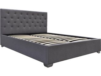 Habitat et Jardin Habitat Et Jardin - Cama Doble Con Cofre tino - 180 X 200 Cm - Gris