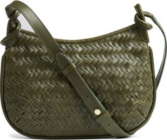 L.k. Bennett Harley Woven Leather Crossbody Bag in Olive at Nordstrom, Size One Size Oz