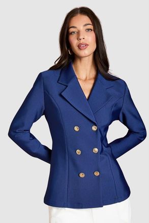 Coast Double Breasted Bandage Blazer in Navy at Nordstrom, Size 10