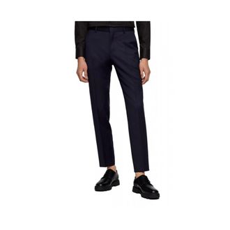 HUGO BOSS Broeken, Heren, Blauw, M, Wol, H-Genius-B1 Broeken