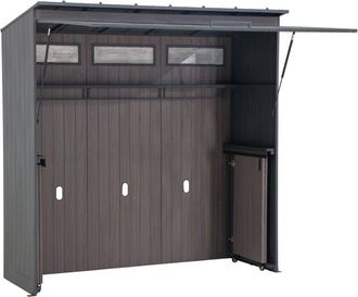 Sunjoy Direct MAMBO caseta de jardín para cocina exterior - 94cm x 220cm, antracita