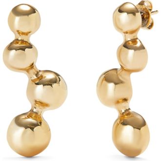 UNOde50 Drop Earrings With Beads in Gold at Nordstrom