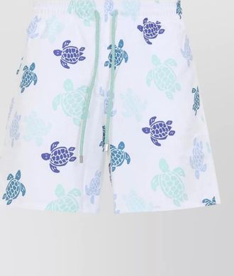 Vilebrequin moorea swim shorts turtle motif elastic