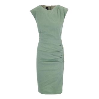 Pinko Midi Dresses, female, Green, Size: S Alissa Midi Dress