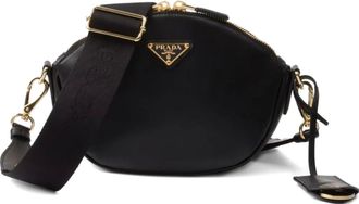 Prada Borsa a spalla con zip - Nero