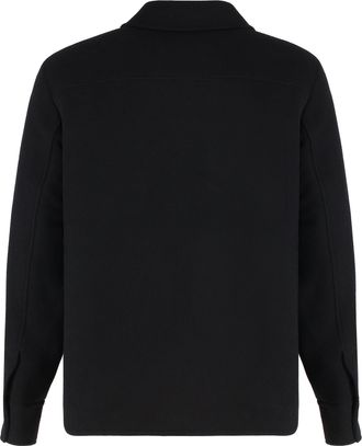 Canada Goose Mens Atkinson Overshirt Black Wool Shirt