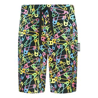 Moschino Multicolour Pin Design zwarte short