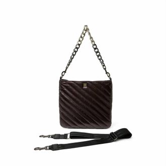 Think Royln Womens The Wanderer Crossbody Bag In Pearl Fig