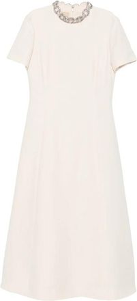 Valentino Crystal-embellished A-line Dress