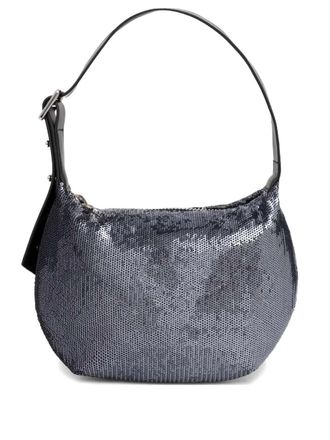 Samsøe & Samsøe sequin-embellished tote bag - Grey