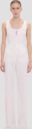 Victoria Beckham Alina Trouser In Ivory 10