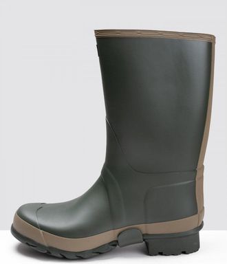 Hunter Field Gardener Short Womens Boots - Olive Rubber - Size UK 5