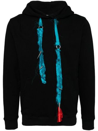 Jordan Luca Serpentine cotton hoodie - Black