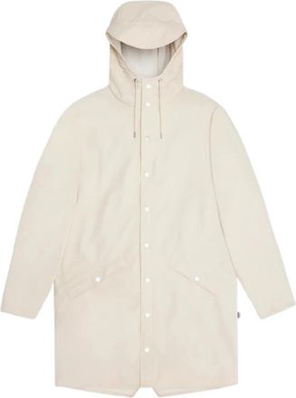 Rains Lange Jas - Heren - Regenjassen - Beige - M - Polyester - Jassen