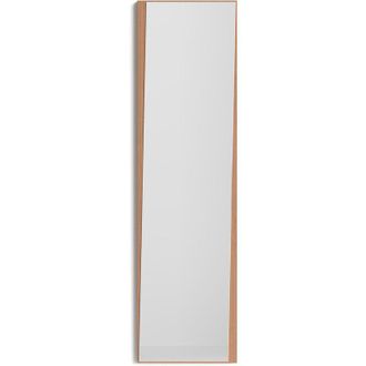 HERDASA Herdasa Espejo De Pared Asim&eacute;trico 167x46, Collecci&oacute;n Looker, En Mdf Chapado En Haya, Y Lacado. Nogal Claro