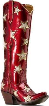 Ariat Casanova Star X Toe Western Boot in Cherry Heat at Nordstrom, Size 9.5