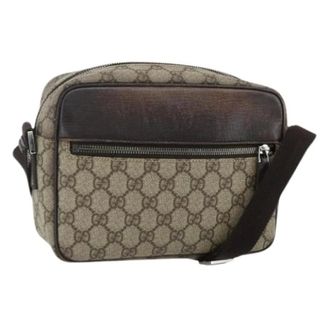 Gucci Pre-owned Cross Body Bags, female, Beige, Size: ONE SIZE Pre-owned Vintage Shoulder Bag
