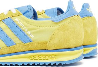 adidas Womens Textile & Suede Sneakers Yellow Rubber