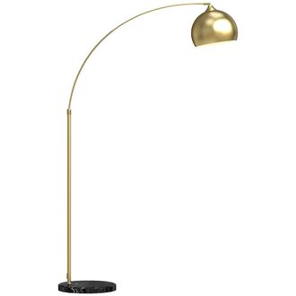 HOMCOM L&aacute;mpara de pie 115x35x180 cm oro