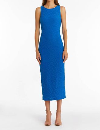 Amanda Uprichard Elle Midi Dress In Cobalt