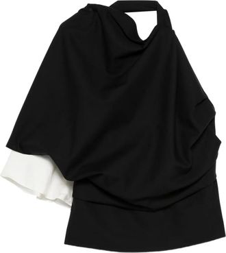 R&oacute;he halterneck blouse - Black