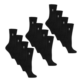 Heat Holders Womens 12 Pairs Ladies Ultra Lite Soft Thermal Socks - Black - Size UK 4-8