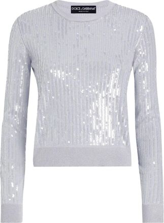 Dolce & Gabbana Top con paillettes - Grigio