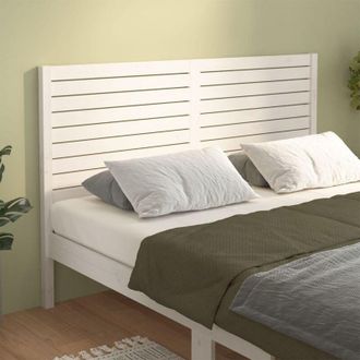 vidaXL Vidaxl - Testiera per Letto Bianca 206x4x100 cm Legno Massello di Pino