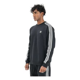 adidas Hoodies & sweatvesten, Heren, Zwart, XS, Katoen, Adicolor Classics 3-Stripes Crew