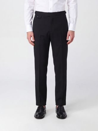 Brioni Slim Fit Pleated Tailored Trousers in Pure Wool