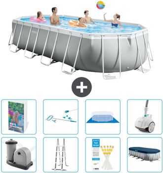 Intex Piscina Prism Frame Oval - 610x305x122 Cm - 9-piezas S605