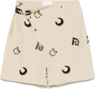 Nanushka Shorts Mikos - Marrone