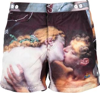 Vivienne Westwood Vibrant Multicolor Artistic Swim Shorts