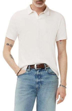 John Varvatos Zion Jacquard Cotton Polo in Salt at Nordstrom Rack, Size Xx-Large