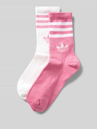 adidas Originals Socken mit Label-Print im 2er-Pack in Pink, Größe 39-42