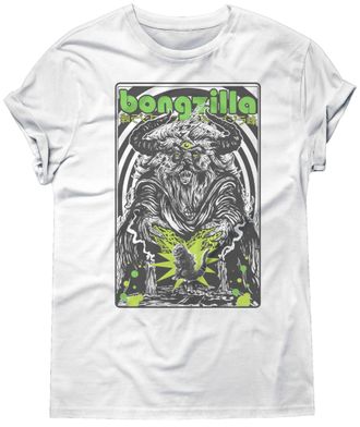 Generic Bongzilla T-Shirt Stoner Rock Doom Metal Music (UK, Alpha, M, Regular, Regular, Standard, White)