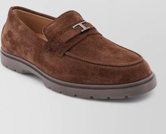Tod's suede boat shoes