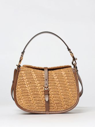 Etro Borsa Pony Medium Etro in rafia crochet e pelle