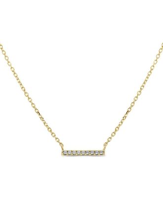 Sabrina Designs 14K 0.03 Ct. Tw. Diamond Bar Necklace