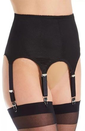 Rago Moderate Shaping & Tummy Control Garter Belt With Six Metal Garters in Black at Nordstrom, Size X-Small