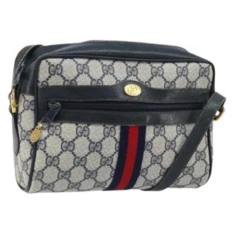Gucci Pre-owned Cross Body Bags, female, Blue, Size: ONE SIZE Pre-owned Vintage Shoulder Bag