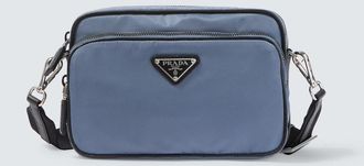 Prada Borsa a spalla in Re-Nylon con pelle