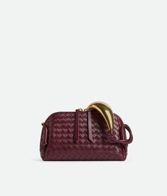 Bottega Veneta Concert Pouch Handle - Bordeaux - Women - 100% Lambskin