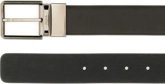 Ermenegildo Zegna Gürtel - Polished Buckle Leather Belt - Gr. 100 - in Braun - für Damen
