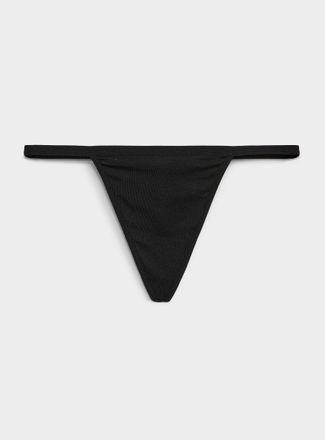 Miiyu Womens Stretch ultra-comfortable string thong Organic cotton & TENCEL TM modal