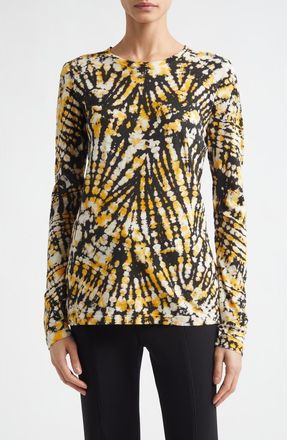 Proenza Schouler Mia Tie Dye Tissue T-Shirt in Sun Multi at Nordstrom, Size X-Small